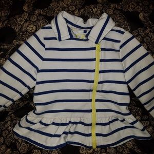 Gymboree 12-24 month striped ruffle jacket